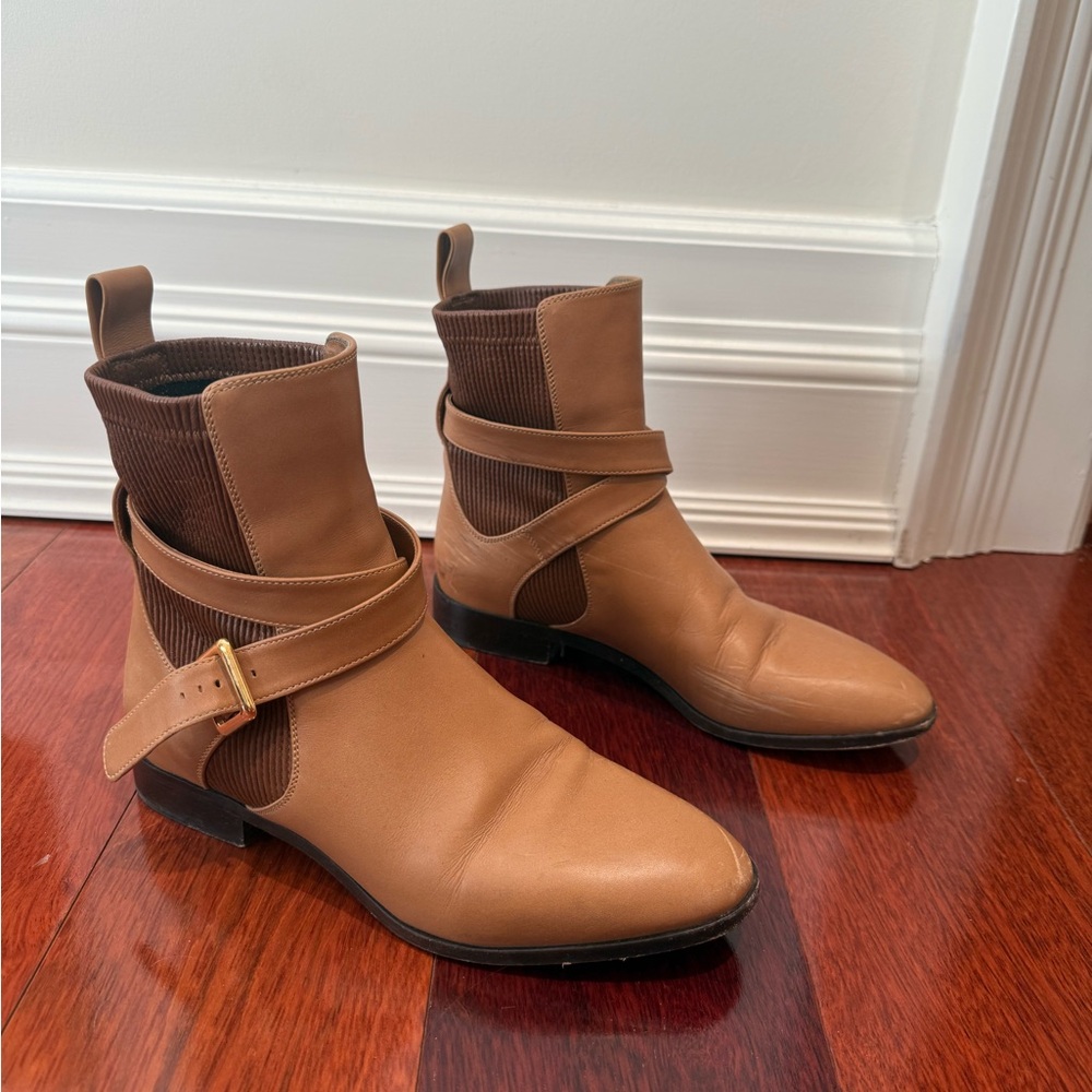 Chloe Tan Ankle Boots